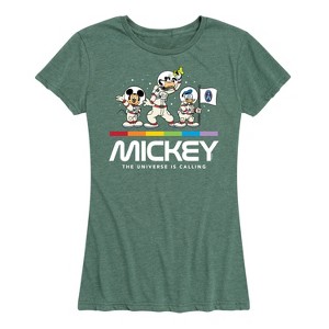 Women's - Disney - Mickey Universe Calling Short Sleeve Graphic T-Shirt - 1 of 4