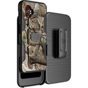 Nakedcellphone Combo for Samsung Galaxy XCover 7 Pro - Rugged Phone Case with Stand and Belt Clip Holster Holder - 1 of 4