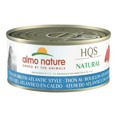 Almo Nature: HQS Natural Cat Tuna in Broth Atlantic Style Can Food, 24 Pack