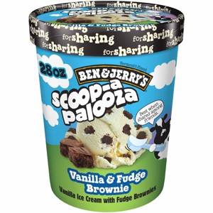 Ben & Jerry's Frozen Vanila Fudge Brownie - 28oz - 1 of 4
