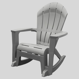 Stack Patio Rocking Chair - Gray - Adams Manufacturing - 1 of 3