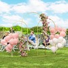 Metal Arch Backdrop Stand Set of 3, 7/6.5/6 ft Wedding Arch Frame, Balloon Backdrop Arch Stand Set for Birthday Party, Bridal Shower, Graduation - 2 of 4