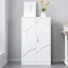 2 Door Metal Storage Cabinet with Locking Doors and Adjustable Shelf, Folding Filing Storage Cabinet, Folding Storage Locker Cabinet for Home Office - 3 of 4
