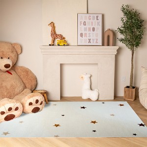 Rug Branch Kids Stars Soft Playmat Indoor Soft Area Rug - 1 of 4