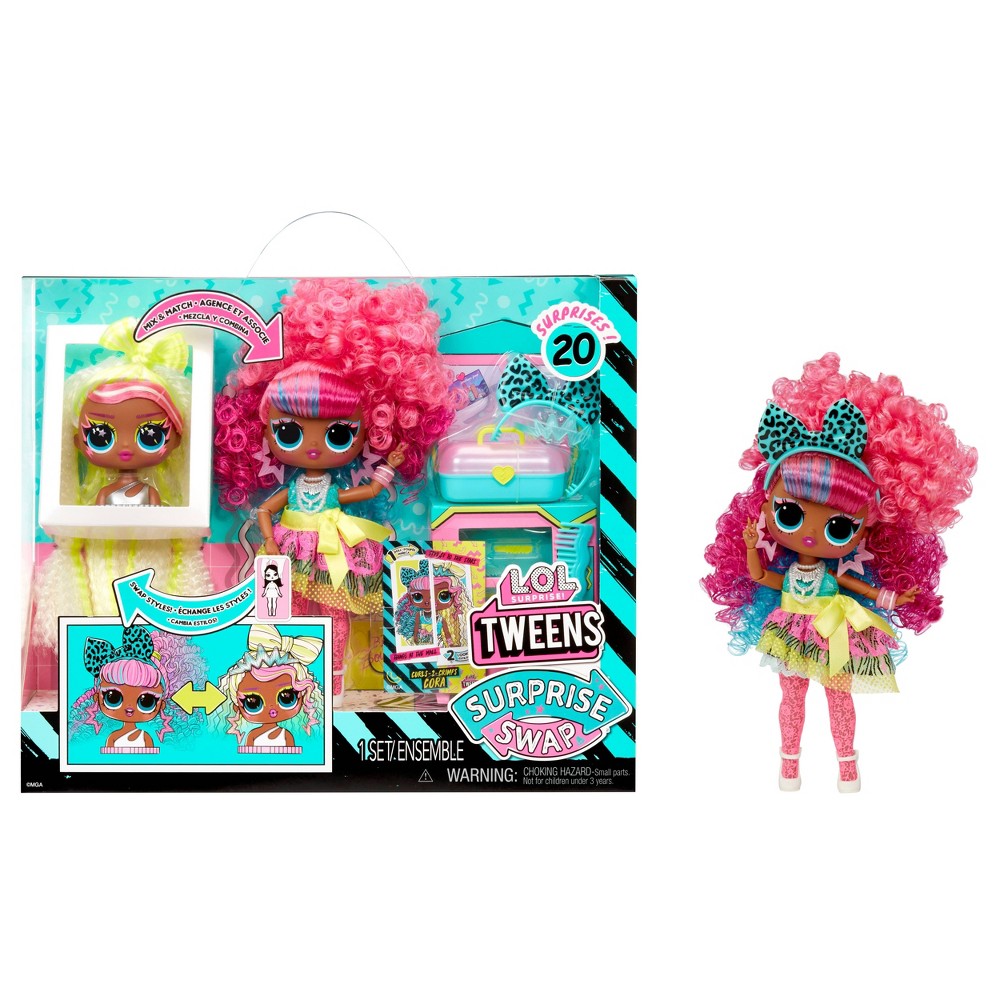 L.O.L. Surprise! Tweens Surprise Swap Curls 2 - Crimps Cora Fashion Doll with 20+ Surprises