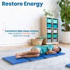 ECR4Kids Everyday Folding Rest Mat, 4-Section, 1in, Blue/Grey, 5-Pack - 3 of 4