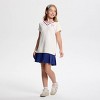 Owillo® Girls' French Terry Tennis Dress - Cream - 2 of 3