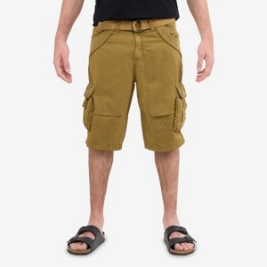 X RAY Men's Belted 12.5" Inseam Knee Length Cargo Shorts (plus size shorts in available) - 1 of 4