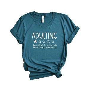 Simply Sage Market Adulting One Star Review Short Sleeve Graphic Tee - 1 of 2