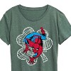 Women's - Marvel - Spider-man St. Patrick's Day Web Shamrock Short Sleeve Graphic T-Shirt - 2 of 4