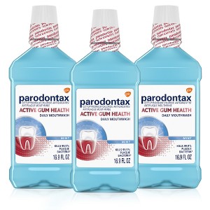Parodontax Active Gum Health Mint Rinse Mouthwash - 16.9 fl oz/3ct - 1 of 4
