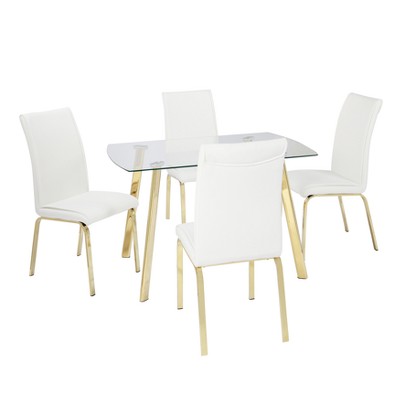 target glass dining table