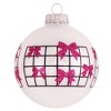 Glass Christmas Tree Ornaments - 67mm/2.63" [4 Pieces] Decorated Balls from Christmas by Krebs Seamless Hanging Holiday Decor - 2 of 4