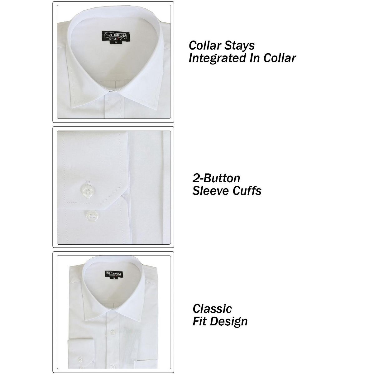 Galaxy Authentic Boy’s Long Sleeve Button Down Dress Shirt - thumbnail 6
