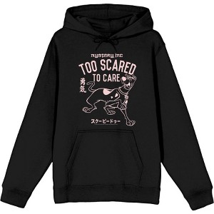 Scooby-Doo Too Scared To Care Adult Long Sleeve Hoodie - 1 of 2