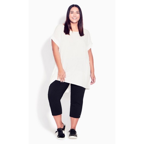 capri leggings: Women's Plus Size Clothing