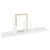 vidaXL Wall Shelves 4 pcs High Gloss White 23.6"x3.5"x1.2" - 2 of 4