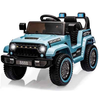 12V Kids Electric Car, 4 Wheeler Electric Vehicles with Remote Control, Spring Suspension, 3 Speeds