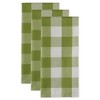 Design Imports  Buffalo Check Dishtowel Set 3 Piece, 20X30", Antique Green - 2 of 4