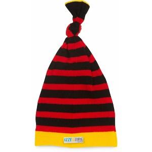Pavilion Gift Company - Red and Black Stripe - One Size Fits All Baby Hat - Hats - 1 of 4