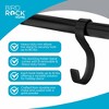 BIRDROCK HOME 8 Hook Deluxe Christmas Stocking Holder Stand - Heavy Duty Freestanding Rack with Removable Stocking Hooks - Black (Black) - 3 of 4
