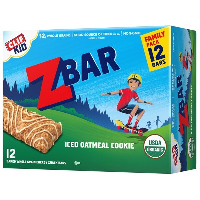 CLIF Kid ZBAR Organic Iced Oatmeal Cookie Snack Bars - 12ct/15.24oz