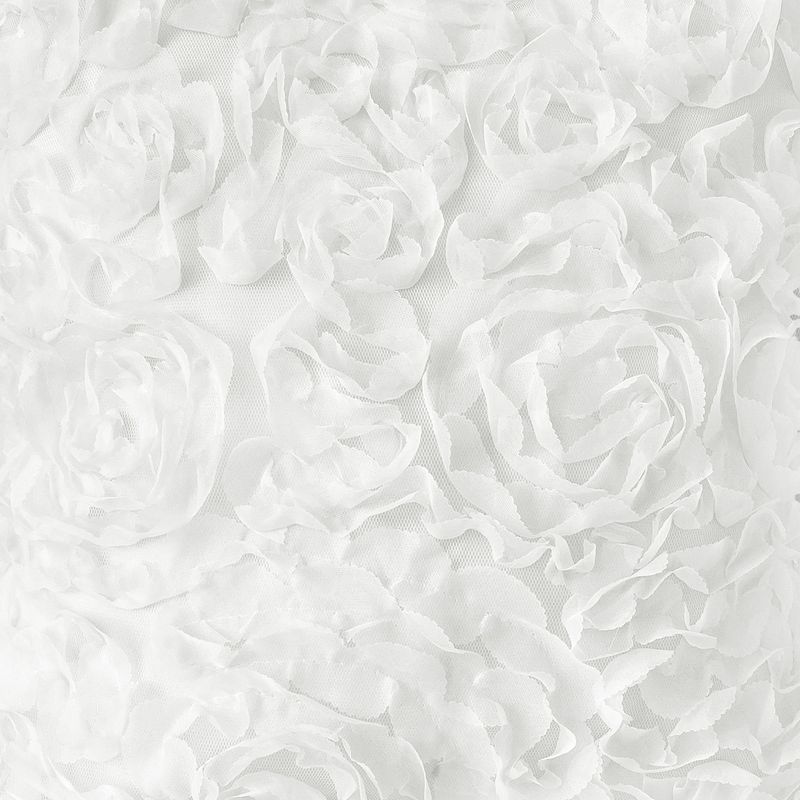 Sweet Jojo Designs Fabric Storage Bins Set Rose White, 4 of 5