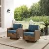 2pk Bradenton Steel Outdoor Swivel Rocking Chairs - Crosley
 - 2 of 4