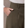 INSPIRE CHIC Women's Wide Leg Decorative Belt Waist Work Casual High Waisted Long Pants - 4 of 4