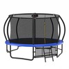 Jump Into Fun 14FT Outdoor Trampoline for Kids With Ladder,  Enclosure Net, Anti Rust Coating, Basketball Hoop For Kids and Adults - 4 of 4