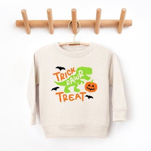 The Juniper Shop Trick Rawr Treat Youth Ultra-Soft Graphic Sweatshirt - 1 of 3