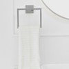 Bath Towel Ring Bathroom Hand Towel Holder Stainless Steel Square Towel Hangers Wall Mounted - 4 of 4