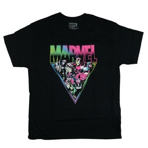 Seven Times Six Marvel T-Shirt Men's Triangle Character Scene Logo Design Graphic Tee - 1 of 4