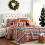 Southshore Fine Living Cozy Cottage Oversized 6-Piece Quilt Holiday Bedding Set