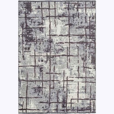 Mark & Day Sikhari 7'6"x10' Rectangle Woven Indoor Area Rugs Charcoal: Modern Stain-Resistant, Pet Friendly, Polyester