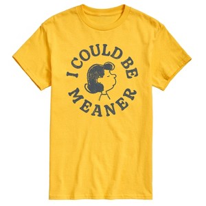 Men's - Peanuts - I Could Be Meaner Lucy Short Sleeve Graphic T-Shirt - 1 of 4