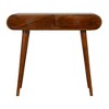 Solid Wood Curved Freestanding Console Table with Drawers, Versatile and Stylish Design - 2 of 4