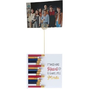 Pavilion Gift Company - Big Heart - 5" MDF Plaque with Photo Clip - Wall Sign Panels - 1 of 4