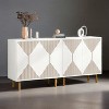 KTMBDW Sideboard Buffet Cabinet - Modern Larger Credenza Kitchen Storage Cabinet with 4 Doors - Accent Buffet Console Table for Dining Room Hallway - 3 of 4