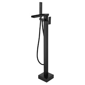 PAGED Floor Mounted Shower Head High Flow Freestanding Tub Filler Faucet with Handheld Shower Head for Bathroom - 1 of 4