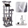 71'' Tall Cat Tree, Multi-Level Cat Tower Condo with Scrating Post - 4 of 4