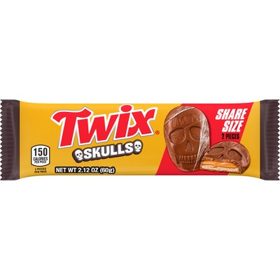 Twix Halloween Candy Skulls Share Size - 2.12oz
