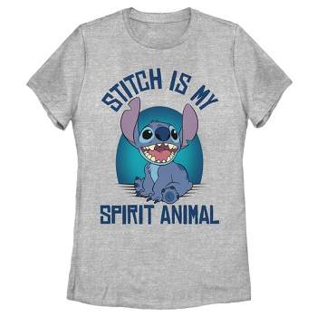 Disney Lilo & Stitch Little Girls T-shirt Stitch Blue 7-8 : Target