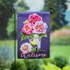 Bucket of Peonies Suede  Garden Flag - 2 of 2