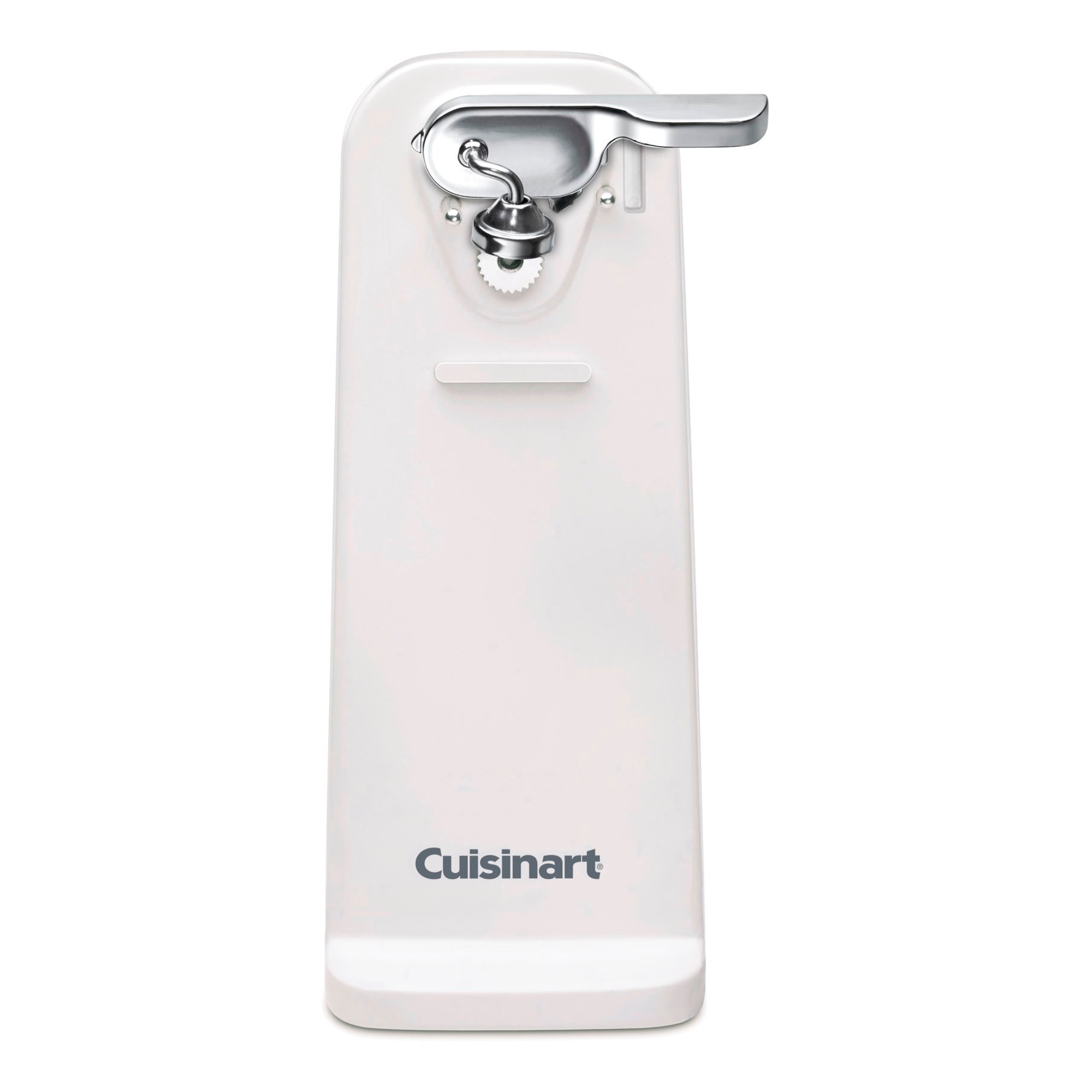Cuisinart Deluxe Can Opener - White - CCO-50N: Electric, Freestanding, Magnet for Easy Lid Lift-Off, 3-Year Warranty