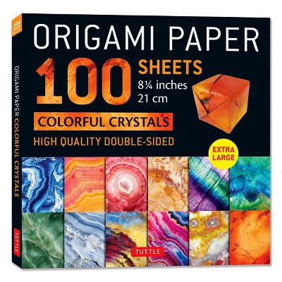 Origami Paper 100 Sheets Colorful Crystals 8 1/4 (21 CM) - by  Tuttle Studio (Loose-Leaf)