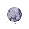Purple And Lavender Abstract Washable Indoor Outdoor Area Rug - 3 of 4
