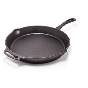 Petromax Cast Iron Fire Skillet for Kitchen or Camping, Pre-Seasoned Cookware for Campfire or Home Oven and Stove, Conducts Heat Evenly, Long Handle - 1 of 2