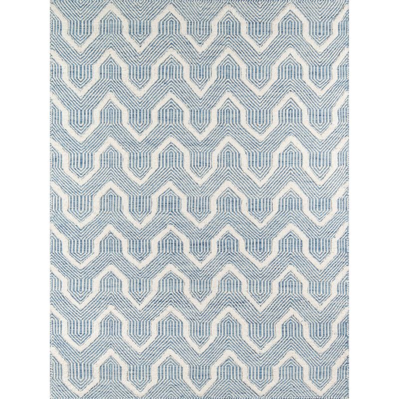 Langdon Prince Hand Woven Wool Area Rug Blue - Erin Gates by Momeni, 1 of 9