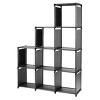 Cube Storage Organizer 9 Cubes Closet Shelves Cabinet Bookcase Non-Woven Fabric Cube Shelf for Living Room Bedroom Office - 2 of 4
